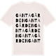 Vintage White t-shirt med Gantagården ordlek t-shirt