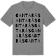 Mid Heather Gray t-shirt med Gantarås ordlek t-shirt