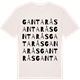 Vintage White t-shirt med Gantarås ordlek t-shirt