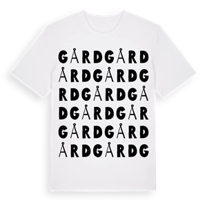 Gård ordlek t-shirt – ekologisk bomull t-shirt från Pinshirt