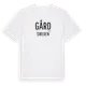 White t-shirt med Gård i Sverige t-shirt