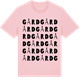 Pink Cotton t-shirt med Gård ordlek t-shirt