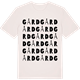 Vintage White t-shirt med Gård ordlek t-shirt