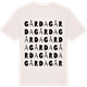 Vintage White t-shirt med Gårda ordlek t-shirt