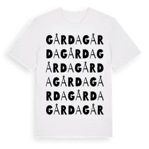 Gårda ordlek t-shirt – ekologisk bomull t-shirt från Pinshirt
