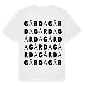 Gårda ordlek t-shirt – ekologisk bomull t-shirt från Pinshirt
