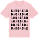 Pink Cotton t-shirt med Gårda ordlek t-shirt