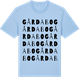 Blue Soul t-shirt med Gårdabo ordlek t-shirt