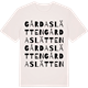 Vintage White t-shirt med Gårdaslätten ordlek t-shirt