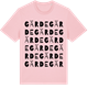 Pink Cotton t-shirt med Gärde ordlek t-shirt