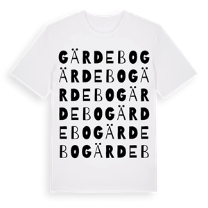 Gärdebo ordlek t-shirt – ekologisk bomull t-shirt från Pinshirt