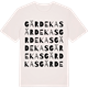 Vintage White t-shirt med Gärdekas ordlek t-shirt
