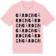 Pink Cotton t-shirt med Gården ordlek t-shirt