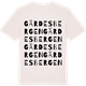 Vintage White t-shirt med Gärdesbergen ordlek t-shirt