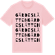 Pink Cotton t-shirt med Gärdeslätten ordlek t-shirt