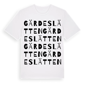 Gärdeslätten ordlek t-shirt – ekologisk bomull t-shirt från Pinshirt