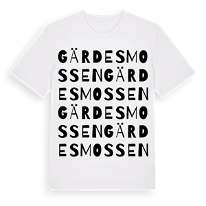 Gärdesmossen ordlek t-shirt – ekologisk bomull t-shirt från Pinshirt