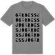 Mid Heather Gray t-shirt med Gärdessjö ordlek t-shirt