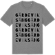 Mid Heather Gray t-shirt med Gärdeviksäng ordlek t-shirt