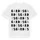 White t-shirt med Gardis ordlek t-shirt