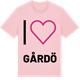 Pink Cotton t-shirt med Jag älskar Gårdö t-shirt stort tryck