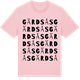 Pink Cotton t-shirt med Gärdsås ordlek t-shirt