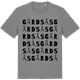 Mid Heather Gray t-shirt med Gärdsås ordlek t-shirt