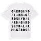 Gärdsbydalarna ordlek t-shirt