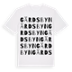 White t-shirt med Gärdsbyn ordlek t-shirt