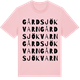 Pink Cotton t-shirt med Gårdsjö kvarn ordlek t-shirt