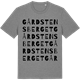Mid Heather Gray t-shirt med Gårdstensberget ordlek t-shirt