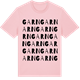 Pink Cotton t-shirt med Garn ordlek t-shirt