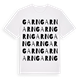 White t-shirt med Garn ordlek t-shirt