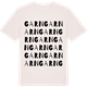Vintage White t-shirt med Garn ordlek t-shirt