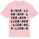 Pink Cotton t-shirt med Garnviken ordlek t-shirt