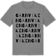 Mid Heather Gray t-shirt med Garnviken ordlek t-shirt