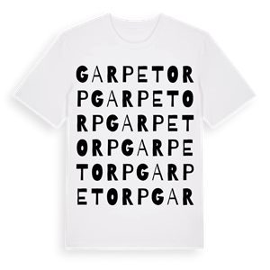 Garpetorp ordlek t-shirt – ekologisk bomull t-shirt från Pinshirt