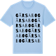 Blue Soul t-shirt med Gärsabo ordlek t-shirt