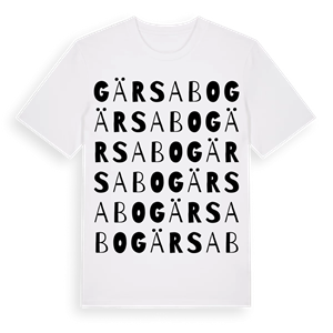 Gärsabo ordlek t-shirt – ekologisk bomull t-shirt från Pinshirt