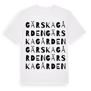 Gärskagården ordlek t-shirt – ekologisk bomull t-shirt från Pinshirt