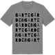 Mid Heather Gray t-shirt med Gartegården ordlek t-shirt