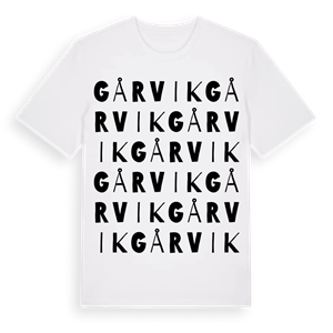 Gårvik ordlek t-shirt – ekologisk bomull t-shirt från Pinshirt
