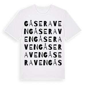 Gåseraven ordlek t-shirt – ekologisk bomull t-shirt från Pinshirt