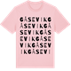Pink Cotton t-shirt med Gåsevik ordlek t-shirt