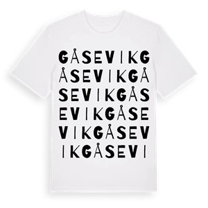 Gåsevik ordlek t-shirt – ekologisk bomull t-shirt från Pinshirt