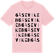 Pink Cotton t-shirt med Gåseviken ordlek t-shirt