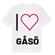 Jag älskar Gåsö t-shirt stort tryck
