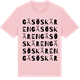 Pink Cotton t-shirt med Gäsöskären ordlek t-shirt