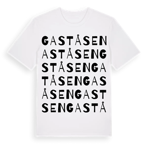 Gaståsen ordlek t-shirt – ekologisk bomull t-shirt från Pinshirt