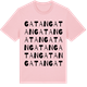 Pink Cotton t-shirt med Gatan ordlek t-shirt